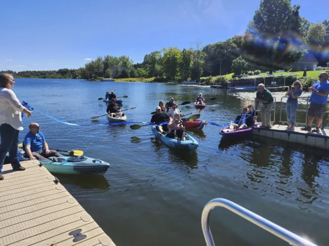 Ribbon-cutting celebrates new Cassadaga kayak rental business